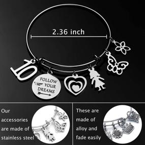 img 3 attached to 🎁 Stainless Steel Expandable Charm Bracelets for Girls and Women - Perfect Birthday Gifts for 10th, 13th, 18th, and 21st Birthdays - Ideal Gift for Friends, Moms, Daughters, Nieces, Wives, and Grandmas - Jewelry Present