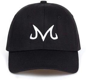 img 1 attached to 🧢 Jinhryu Majin Buu Dad Hat Snapback Cap in Cotton, Washed Baseball Style - Ideal for Men and Women, Hip Hop Dad Hat, Golf Caps