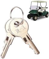 🔑 9.99world mall - ezgo golf cart key, ignition key for all ezgo txt gas and electric carts, oem# 17063-g1, pack of 2 logo