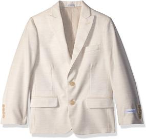 img 3 attached to 👔 Stylish and Sophisticated: Calvin Klein Boys' Twill Blazer Jacket for a Polished Look