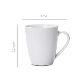 img 1 attached to ☕ AmazonCommercial Premium Porcelain Coffee Set in Classic White - 12 Piece
