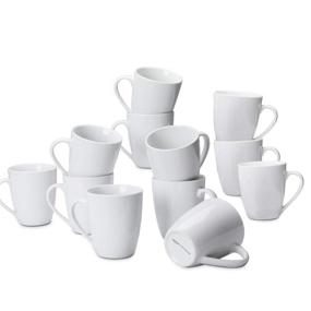 img 4 attached to ☕ AmazonCommercial Premium Porcelain Coffee Set in Classic White - 12 Piece