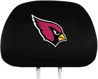 🏈 fanmats nfl arizona cardinals head rest covers: protect your head rests in style with the 2-pack black design logo