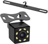 📷 license plate backup camera: universal, waterproof, night vision, high sensitive 8 leds logo