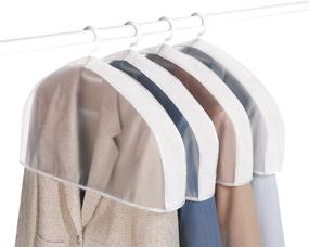 img 2 attached to Whitmor Protective Shoulder Covers: Keep Your Garments Neat and Wrinkle-Free - Set of 4