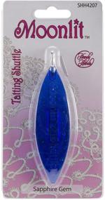 img 1 attached to 💎 Enhance Your Tatting Experience with the Handy Hands Moonlit Tatting Shuttle with Hook, Sapphire Gem