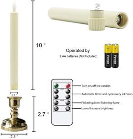 img 3 attached to Беспламенные оконные свечи DRomance с дистанционным управлением и таймером