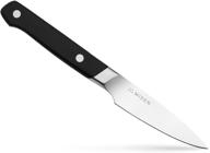 🔪 misen 3 inch paring knife - versatile small kitchen knife for effortlessly cutting fruit, vegetables, and more - premium high carbon steel ultra sharp paring knives, black logo