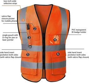 img 2 attached to Reflective Safety Pockets Women Visibility Security