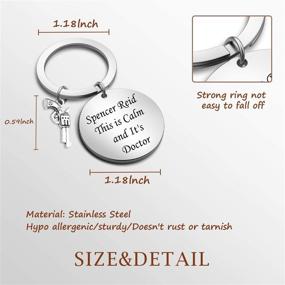img 3 attached to 🔑 Dr. Spencer Reid Inspired Keychain - Criminal Minds Jewelry for Fans - Calm & Intellectual Gift