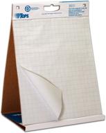 tops easel pad with tabletop easel - 30 self stick sheets, white - 22 x 23 inches (79250): convenient & versatile display solution logo