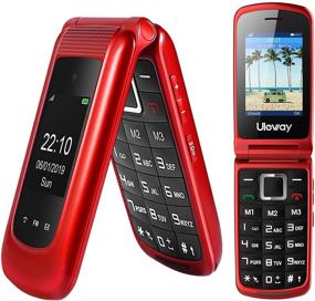 img 4 attached to 3G телефон-раскладушка с разблокированным базовым сотовым телефоном с двумя дисплеями и камерой Ключ SOS