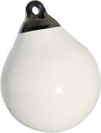 🚤 taylor made tuff end inflatable vinyl boat buoy - white, 18" diameter логотип