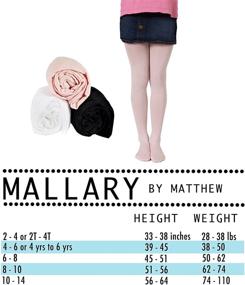 img 3 attached to Mallary Girls Microfiber Tights 🧦 3-Pack: Vibrant Colors for Ultimate Comfort