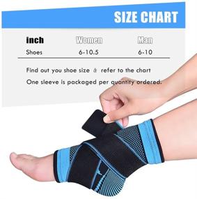 img 1 attached to 🧦 Plantar Fasciitis Sock: Arch Support, Swelling Relief, Achilles Tendon Brace - Blue-Single