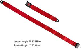 img 2 attached to Avena 2 Point Adjustable Seat Belt Kit: Enhance Safety for Golf Carts, Go Karts, UTVs, and More!