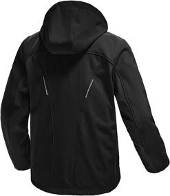 img 3 attached to 🧥 Gopune Men's Softshell Hiking Jacket - Fleece Lined, Waterproof, Lightweight Hooded Coat