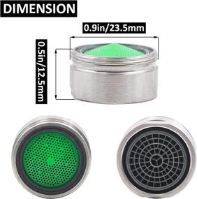 img 3 attached to 🚰 Efficient 4 Pack 4.5 GPM Faucet Aerator for Water Saving - Brushed Nickel Finish