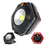 🔦 powerfirefly 2-sided detachable led work light: portable cordless emergency light with strobe & magnetic base for car truck boat, camping, and more logo