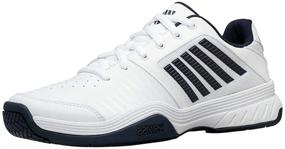 img 3 attached to Men's White K 👟 Swiss Court Express Tennis Sneaker