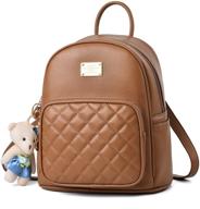 fashion leather laides shopping backpack women's handbags & wallets logo