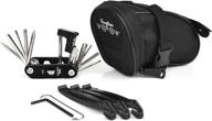 🚲 wotow bike repair tool kit saddle bag set: 14 in 1 multitool with chain breaker, hex key wrench, and under seat pouch pack tire levers – ideal cycling maintenance accessories for road, mountain, and commuter bikes logo