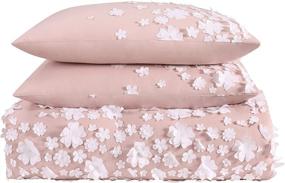 img 2 attached to 🌸 Chic Confetti Flowers Blush Comforter Set by Christian Siriano - Queen and Full Size