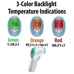 img 3 attached to 🌡️ Digital Infrared Forehead Thermometer: Non-Contact, Accurate Readings for Adults and Kids