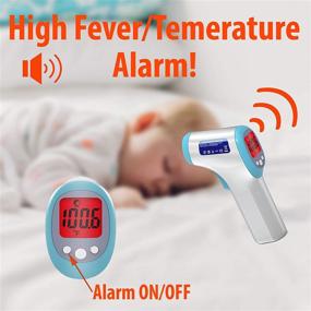 img 2 attached to 🌡️ Digital Infrared Forehead Thermometer: Non-Contact, Accurate Readings for Adults and Kids