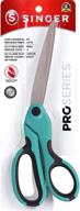 🔪 singer professional bent scissors, teal - premium 9 1/2" sewing shears for precision crafting & cutting logo