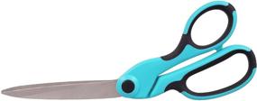 img 3 attached to 🔪 SINGER Профессиональные наклонные ножницы, цвет морской волны - Премиальные 9 1/2" швейные ножницы для точного ремесла и резки
