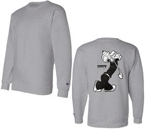 img 4 attached to Popeye Unisex Powerblend Pullover Sweatshirt Men's Clothing