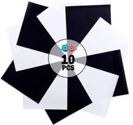🎨 quucut white & black heat transfer vinyl bundle: high-quality 10" x 12" sheets 10 pack with assorted varietypack iron-on htv vinyl for cricut & heat press machine logo