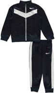 👦 nike boy's piece tracksuit 86b441 023: ultimate style and comfort for boys' clothing sets logo