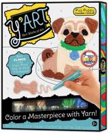 🐶 y'art pug puppy: unleash yarn art masterpieces with this mess-free craft activity for ages 8+ logo