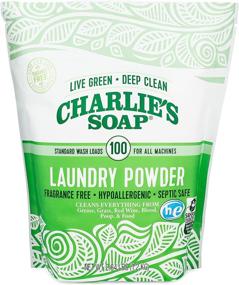 img 4 attached to 🌿 Charlie's Soap Laundry Powder (100 Loads, 1 Pack) Fragrance-Free Hypoallergenic Deep Cleaning Laundry Detergent – Eco-Friendly Biodegradable Formula that Ensures Safe and Efficient Cleaning
