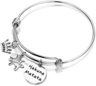 🌈 hakuna matata mantra bracelet necklace - movie inspired jewelry for no worries logo