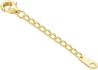 💎 золотая цепочка-удлинитель для ожерелья и браслета из 14к желтого золота - прочное и прочное съемное продление цепочки для ювелирных изделий логотип