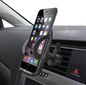 img 3 attached to 🚗 Pokanic Car Cell Phone Air Vent Mount: Easy One Touch & 360° Rotation Cradle Holder Compatible with Most Devices - Universal Air Vent Mount