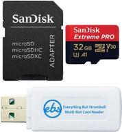 sandisk extreme pro 32gb micro memory card 4k v30 u3 sdhc works with dji mavic mini drone bundle with (1) everything but stromboli microsd &amp logo