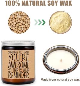 img 1 attached to 🕯️ GSPY Scented Candles: Perfect Thank You, Appreciation, and Relaxation Gifts for Women - Express Gratitude to Mom, Wife, Daughter, Coworkers, Nurses, and Friends on Christmas and Birthdays