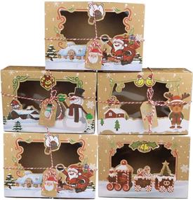 img 4 attached to 🎁 GAONINI Christmas 8 6x6x2 7-Inch Packaging Boxes