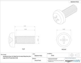 img 1 attached to Высококачественные машинная покрытая филлипсова гвоздика M2 5 с 0,45 резьбы