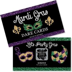 img 4 attached to Big Dot Happiness Mardi Gras Event & Party Supplies and Party Games & Activities
