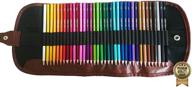 🎨 набор профессиональных акварельных карандашей amazrock 36 цветов (специальное издание с мягким ядром) - артистические водорастворимые цветные карандаши с удобным чехлом для карандашей из холста для путешествий логотип