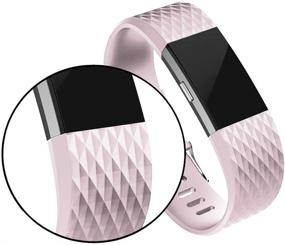 img 3 attached to 👟 RedTaro Fitbit Charge 2 Replacement Bands – Adjustable Sport Wristbands for Women and Men, Compatible with Fitbit Charge 2 Classic & Special Edition, Available in Pink, Various Sizes