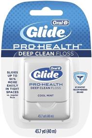 img 3 attached to 🦷✨ Oral-B Glide Pro-Health Deep Clean Cool Mint Floss, 40 meters (Pack of 6)