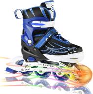 🛼 illuminating adjustable roller skates for kids and adults, perfect for boys, girls, and beginners logo