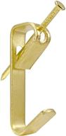 🖼️ hangdone picture hangers 25-pack: sturdy brass plated hooks, supports up to 30 lbs! logo