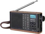 📻 retekess tr613 portable radio am fm, retro tabletop radio, transistor radio with micro sd support, 1200mah rechargeable battery, ideal for seniors or outdoor activities (black) logo
